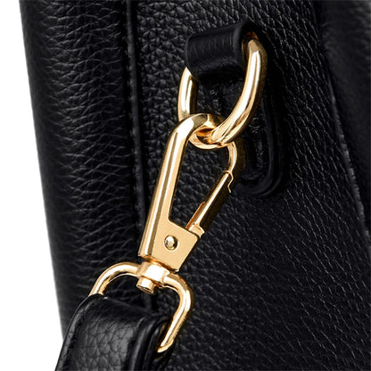 Sac à bandoulière en cuir de grande capacité pour femme, créateur de luxe, 3 couches, initié, sacs à main pour femme, marque shopper, fourre-tout Messenger, 2024