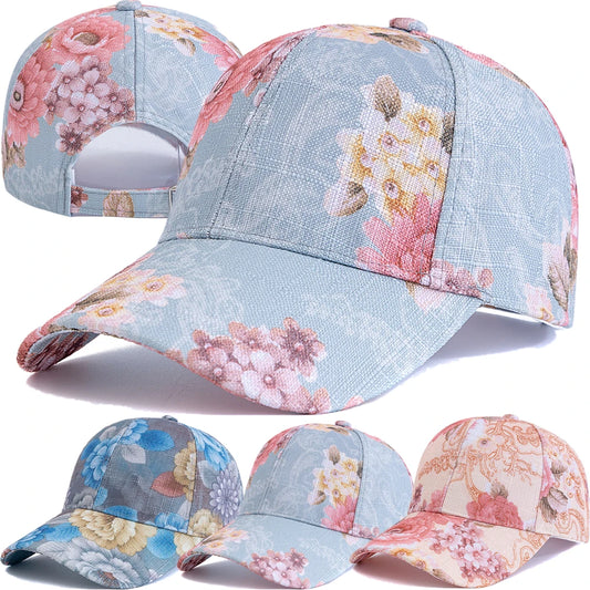 Casquette de Baseball respirante à motif de fleurs pour femmes, nouveau Style, décontractée, Streetwear d'extérieur, chapeau de sport, Dopamine, à la mode