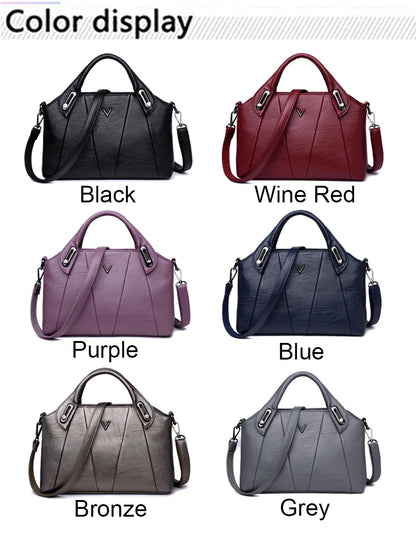 Sacs à main en cuir souple pour femmes, sac à bandoulière initié, sac fourre-tout décontracté, haute qualité, créateur de luxe, mode pour dames, 2024