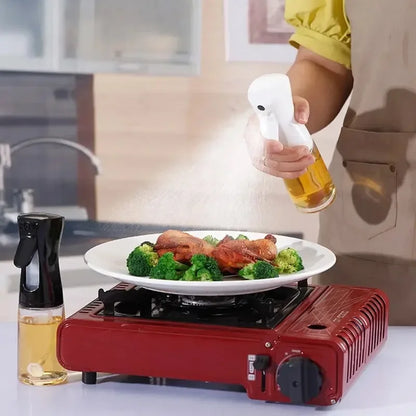 Spray d'huile pour la cuisson, bouteille distributrice d'huile d'olive, pulvérisateur, brume, vinaigre d'huile de qualité alimentaire réutilisable, bouteille de pulvérisation, accessoires de cuisine