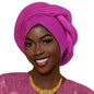 Mode africaine musulmane Turban casquette femmes Autogele couvre-chef dame bandeau Nigeria mariage couvre-chef Turbante Mujer 2025