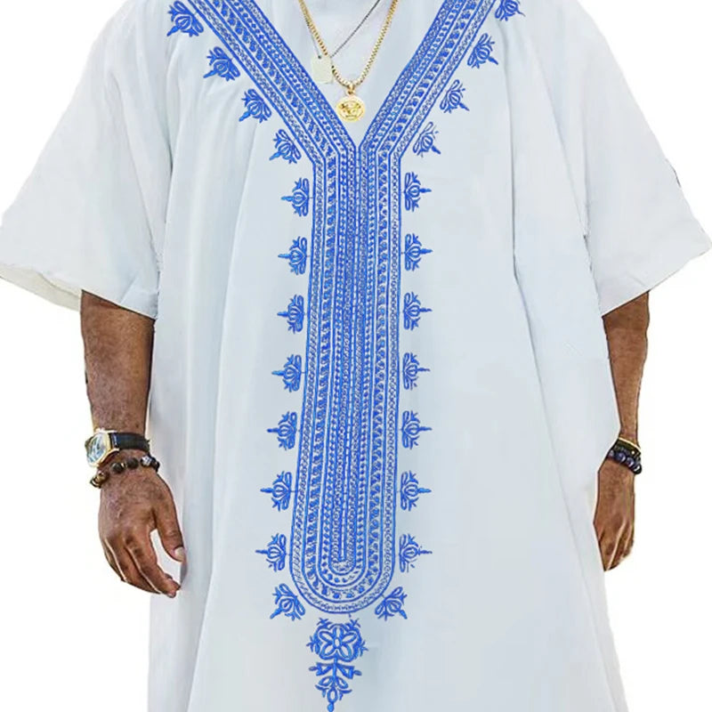 Robes de soirée traditionnelles africaines chemises pour hommes thobe dashiki robe vêtements mode caftan afrique vêtements musulmans abayas 2025