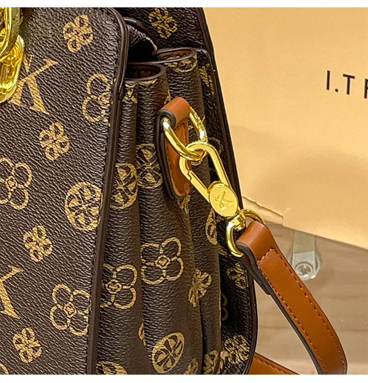 Sac à main de marque de luxe pour femmes, sac à main pour maman, Texture de haute qualité, rétro, épaule simple diagonale, grande capacité, nouvelle collection 2025