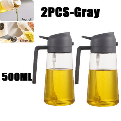 200/300/500ml bouteille de pulvérisation d'huile BBQ cuisson pulvérisateur d'huile d'olive cuisine cuisson huile Spray bouteille vide bouteille de vinaigre brosse à huile