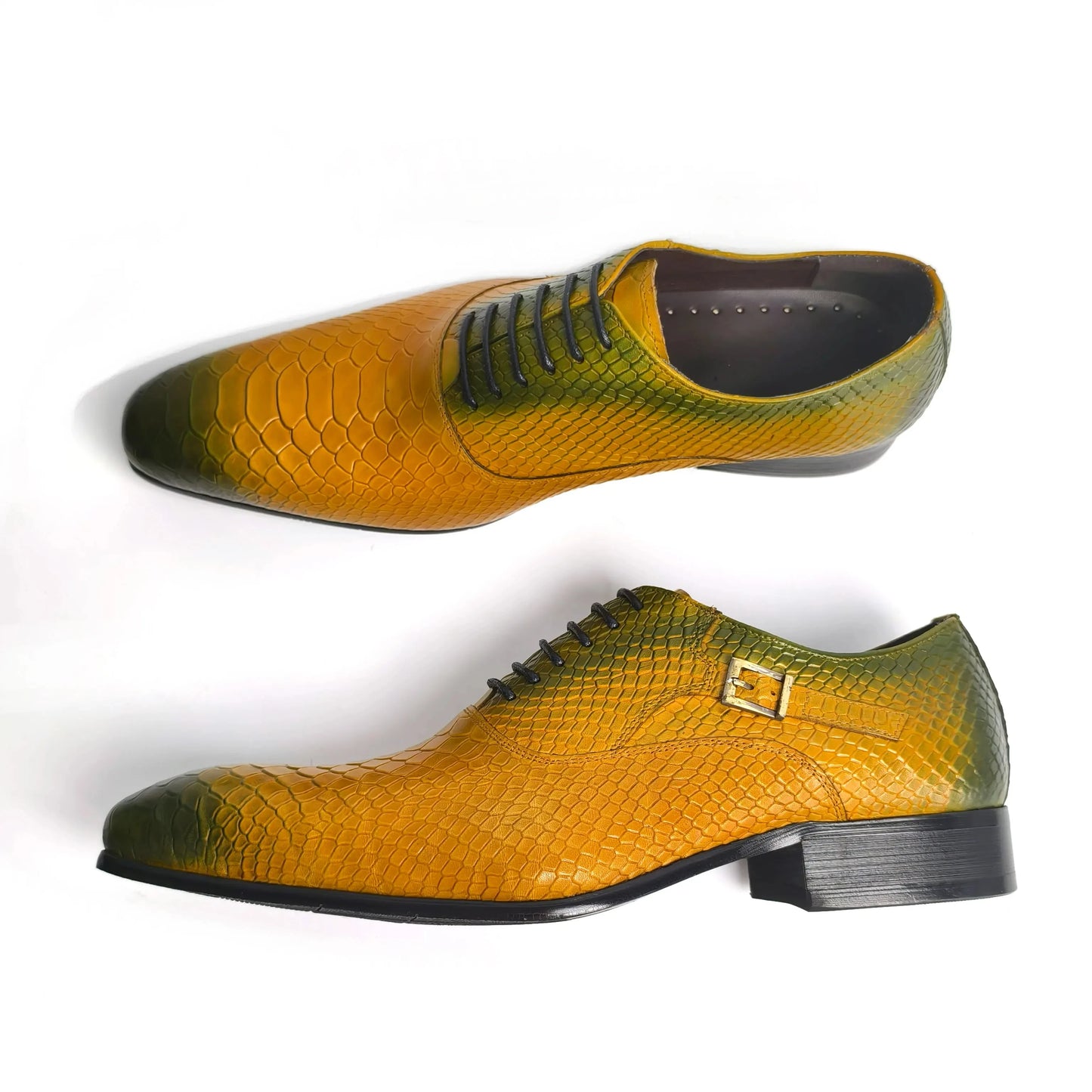 Chaussures en cuir confortables pour hommes, impression de salle classique, décoration de structure en métal, bureau d'affaires, nouveau