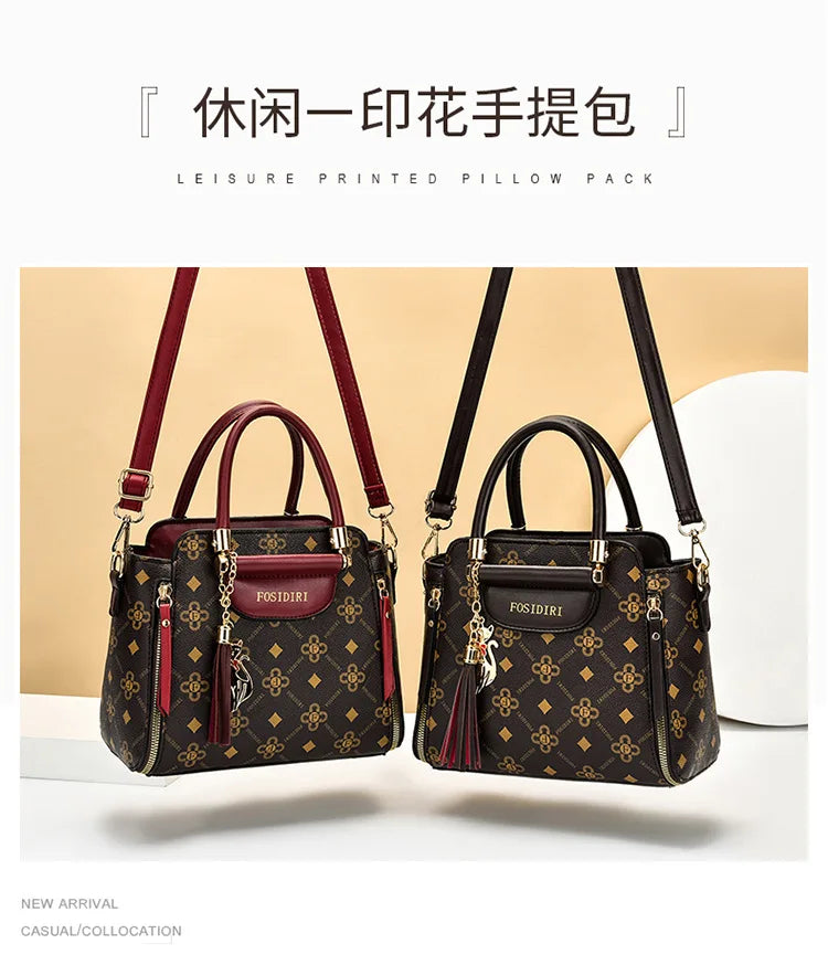 Sac à bandoulière en cuir Pu pour femmes, sacoches polyvalentes de grande capacité, sacs à fermeture éclair