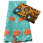 Tissu africain en dentelle de Voile suisse, 2.5 + 3 yards, véritable cire pour coudre une robe de soirée, nouvel arrivage