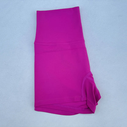 Femmes Fitness Sport court taille haute Yoga court Legging Squatting preuve entraînement complet Jog athlète couleur unie court