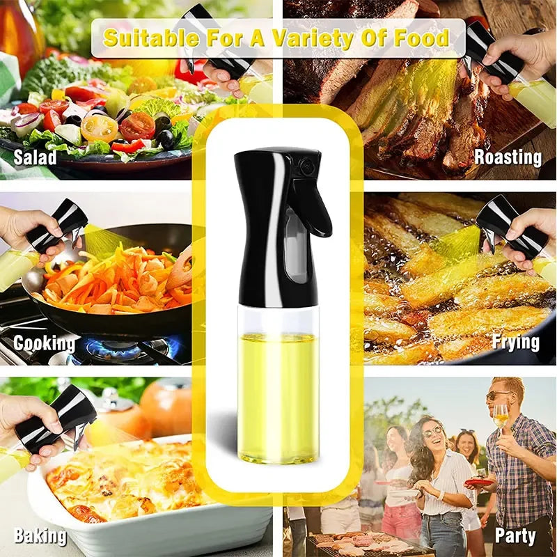 200/300/500ml bouteille de pulvérisation d'huile BBQ cuisson pulvérisateur d'huile d'olive cuisine cuisson huile Spray bouteille vide bouteille de vinaigre brosse à huile