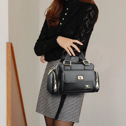 Sacs à main en cuir PU pour femmes, sac à bandoulière, sac à provisions, sac à main de luxe pour dames, nouvelle mode d'été, designer