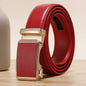 Ceinture à boucle automatique dorée hommes et femmes ceintures décontractées de mode universelle rouge bleu vert noir blanc Cinturon ceinture féminine