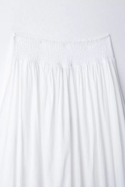 TRAFZA – ensemble 2 pièces pour femmes, chemise ample à simple boutonnage brodée bleue + jupe de rue plissée ample taille haute Chic