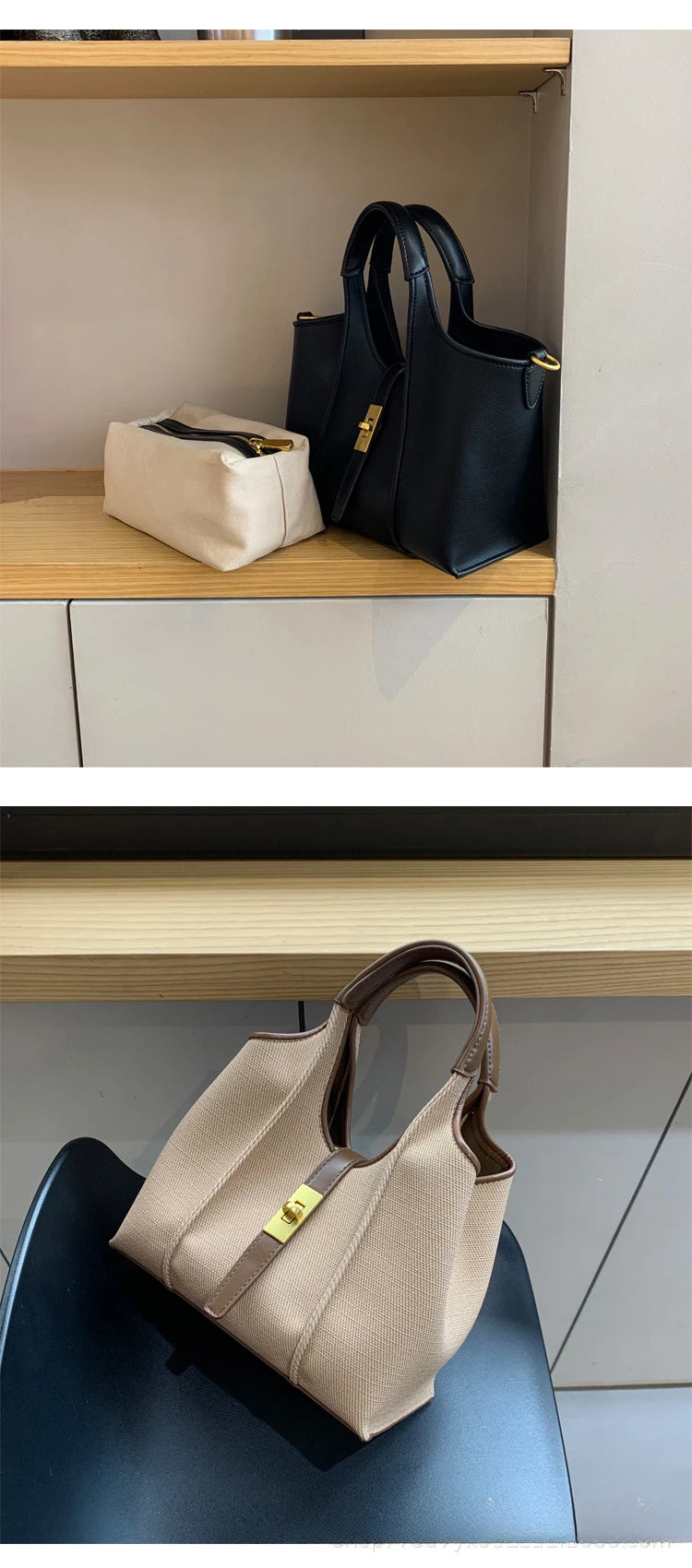 Sac à main, sacs pour femmes, sac E27 de haute qualité, sac en toile, sac fourre-tout à bandoulière pour femmes, nouvelle collection 2024