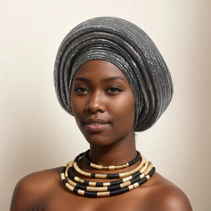 Cravate de sauna africaine, casquettes de documents solides, chapeaux de soirée, tenues musulmanes, chapeau turban, mode d'été et d'automne