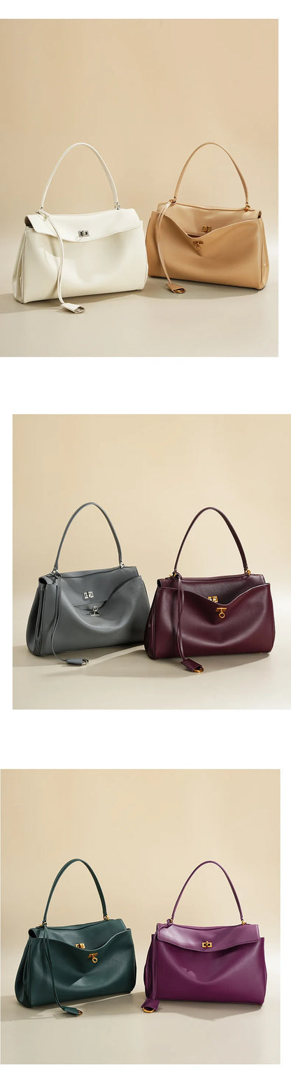 2025 Rodeo cuir grande capacité sac fourre-tout de banlieue sac à main à bandoulière unique sac à bandoulière sous les bras pour les déplacements élégants