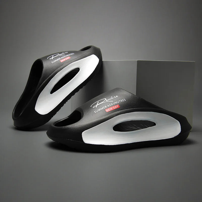 Pantoufles d'été EVA pour salle de bain, plage antidérapante et Anti-odeur, vêtements d'extérieur pour Couple, pantoufles froides à clipser pour hommes, nouvelle collection