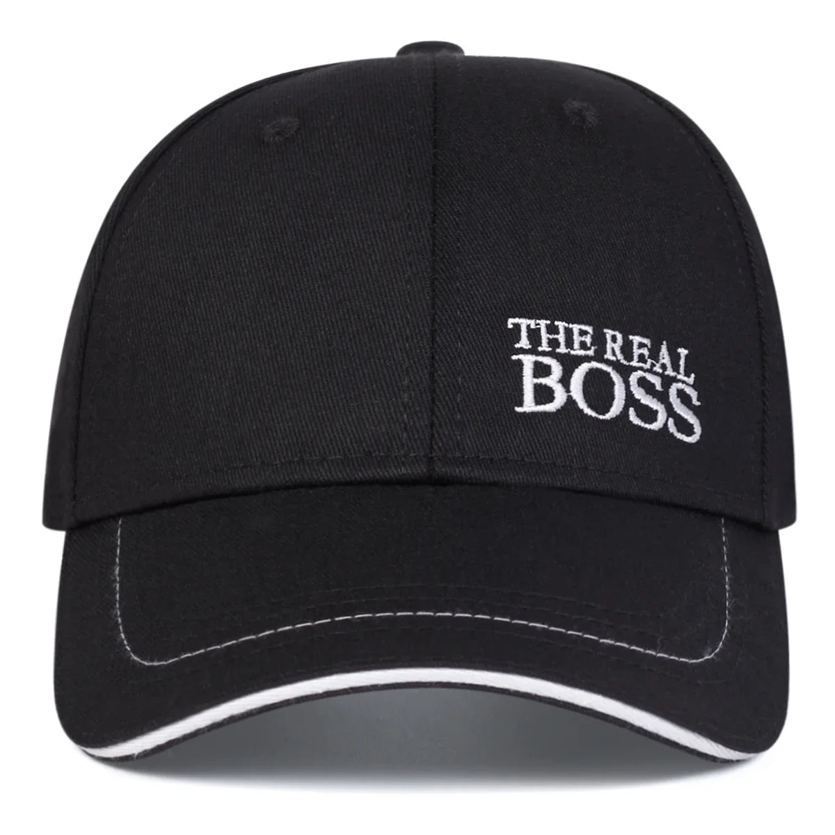 THE REAL BOSS-Casquettes de baseball brodées de lettres, chapeaux décontractés réglables, chapeau hip hop, chapeau de protection solaire, unisexe, printemps et automne, extérieur
