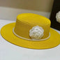 Chapeau plat d'été pour femmes, nouveau style, chapeau de soleil, de plage, de mariage, de thé, élégant, avec coiffure en perles, 모자