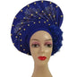 Turban africain nigérian, Bonnet Hijab Auto Gele, couvre-chef déjà fabriqué Sego Gele, bandeau pour fête de mariage