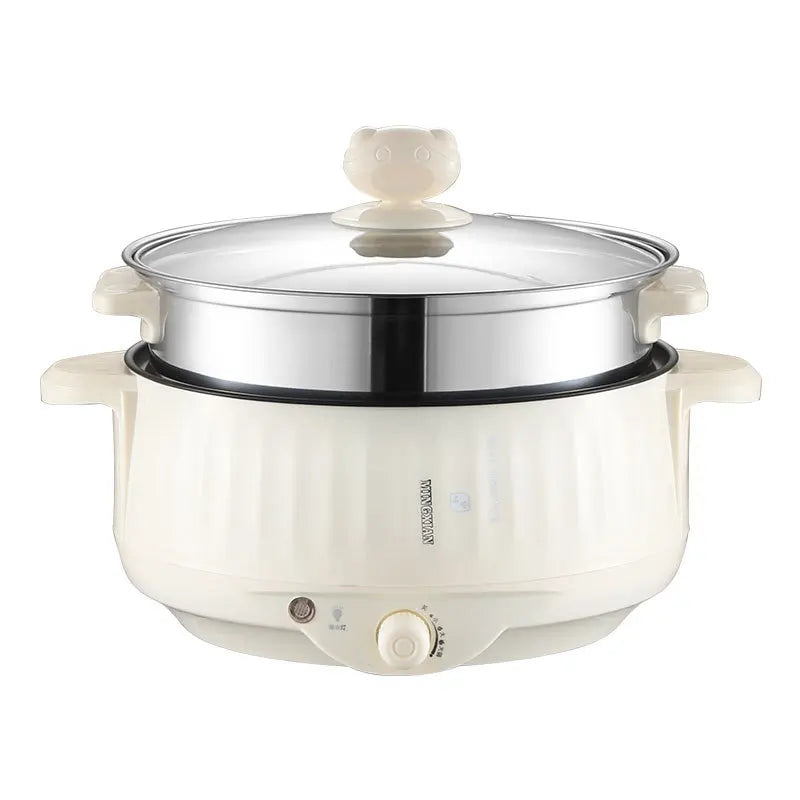 Pot électrique multicuiseur simple/Double couche de 1,7 l, poêle antiadhésive domestique pour 1 à 2 personnes, cuiseur à riz chaud, appareils de cuisson