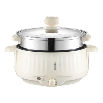 Pot électrique multicuiseur simple/Double couche de 1,7 l, poêle antiadhésive domestique pour 1 à 2 personnes, cuiseur à riz chaud, appareils de cuisson