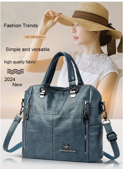 2025 poches multiples sacs à Main en cuir souple pour femmes sacs à Main de luxe femmes sacs concepteur épaule sacs à bandoulière Sac A Main