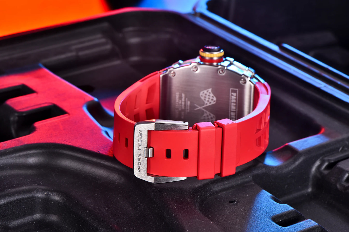 PAGANI UCO-Montre à Quartz pour Homme, Modules Movt VH65, Cadran Seton, 2024 m, Étanche, dehors, Rectangle, Verre Saphir, Nouveau, 100