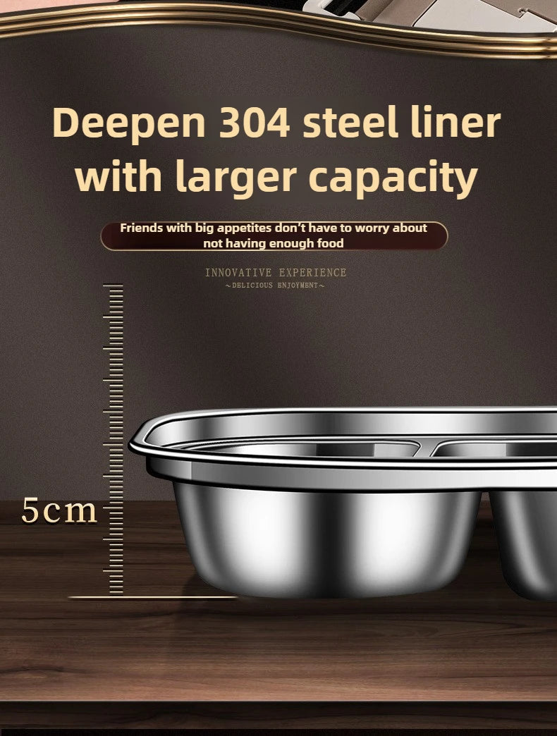 Boîte à déjeuner isolée en acier inoxydable 304, boîte à déjeuner Portable scellée pour employés de bureau avec sac, ensemble de boîtes à Bento commerciales pour étudiants et enfants