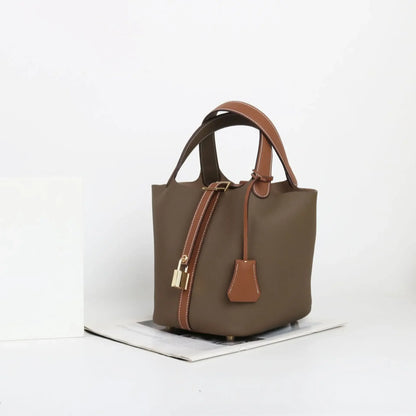 Sac à main en cuir de vache souple, panier de couche de sauna XVI, sac de détermination durable, fabriqué en Chine, nouvelle mode, 2024, E27