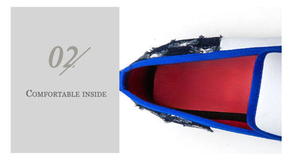 Mocassins formels à enfiler pour hommes, chaussures plates pour hommes, mocassins blancs, chaussures de conduite décontractées, impression de mode, style moderne, nouveau, 2024