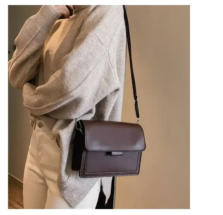 Sac à bandoulière en cuir PU pour femmes, sacs à main à poignée de voyage, sacoche à bandoulière, petit sac à rabat pour dames