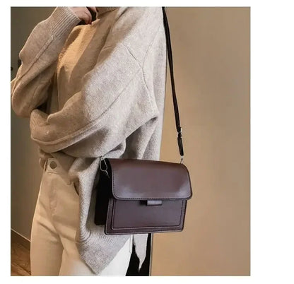 Sac à bandoulière en cuir PU pour femmes, sacs à main à poignée de voyage, sacoche à bandoulière, petit sac à rabat pour dames