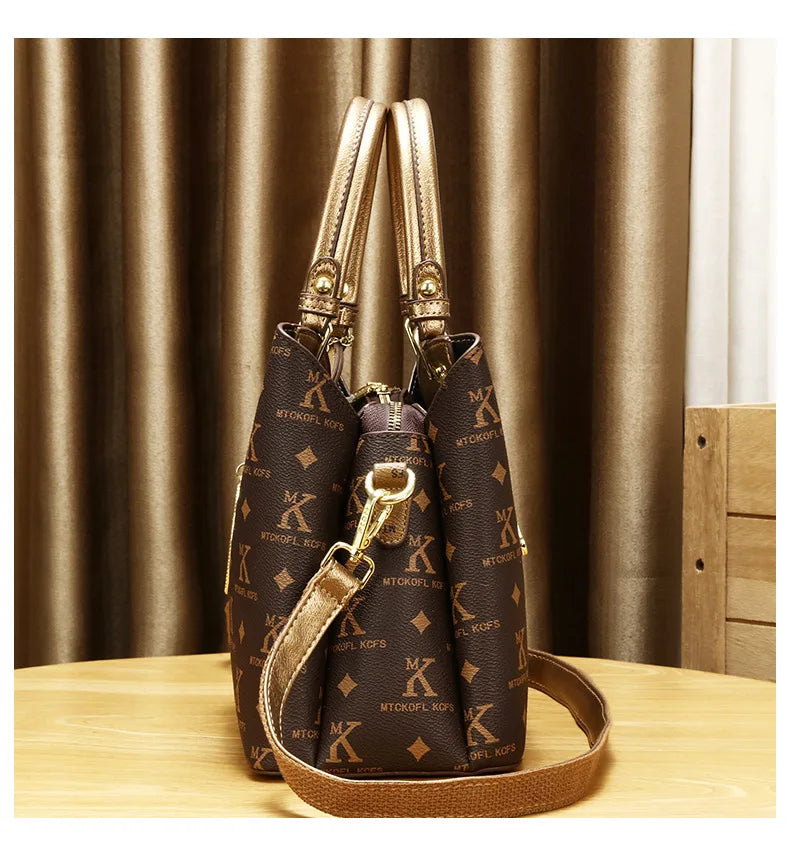 Sac à bandoulière élégant pour maman, 11.2 pouces (28cm), fourre-tout à la mode avec matériau PU de haute qualité