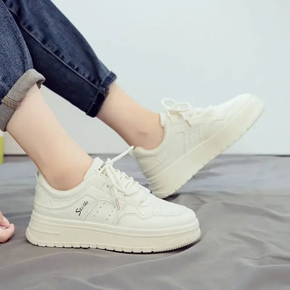 Chaussures de sport à lacets pour femmes, baskets athlétiques, chaussures à plateforme montante, qualité originale, mode 2024