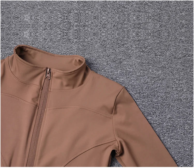 Veste de Sport pour femmes, chemise à manches longues, manteau d'entraînement, vêtements d'entraînement, de Yoga