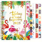 Planificateur 2025 Calendrier hebdomadaire et mensuel 2025 de janvier à décembre A5 (6,2" x 8,5") Plan de travail accaden de 12 mois Etiquettesmic
