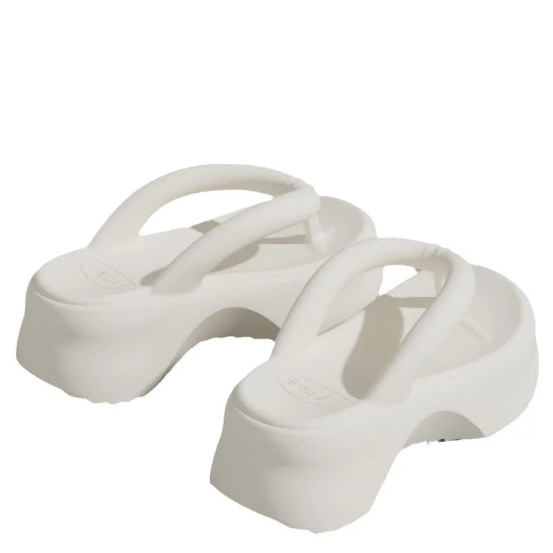 Tongs à semelles épaisses pour femmes, tongs de plage en plein air à la mode pour femmes, nouvelle collection été