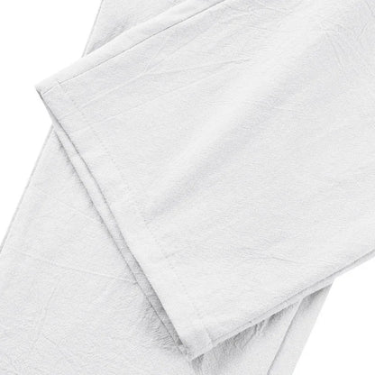 BERAKAH SUPRÊME – pantalon de costume décontracté en lin pour hommes, couleur unie, nouvelle mode, pantalon de plage à jambes larges, européen et américain