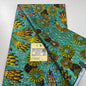 Tissu africain en cire de coton, très bonne qualité, nouvelle grande cire Ankara brillante Pagne, couleur grise, brillant doré, trucs Batik, 6 mètres