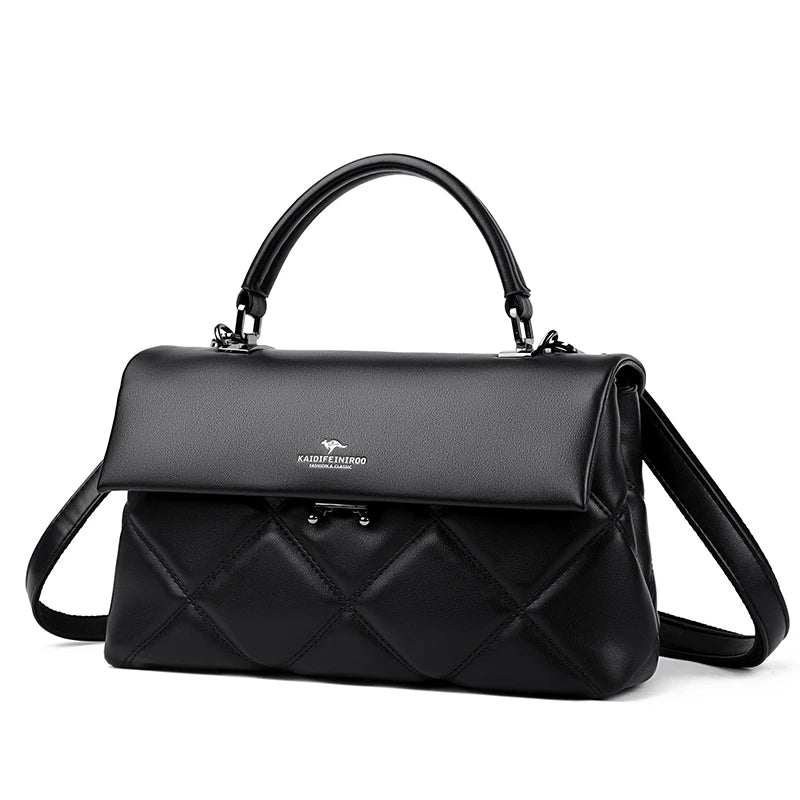 Sacs à main coréens en cuir souple pour femmes, sacs à bandoulière polyvalents, créateur de marque de luxe, mode initiée pour dames, nouvelle tendance