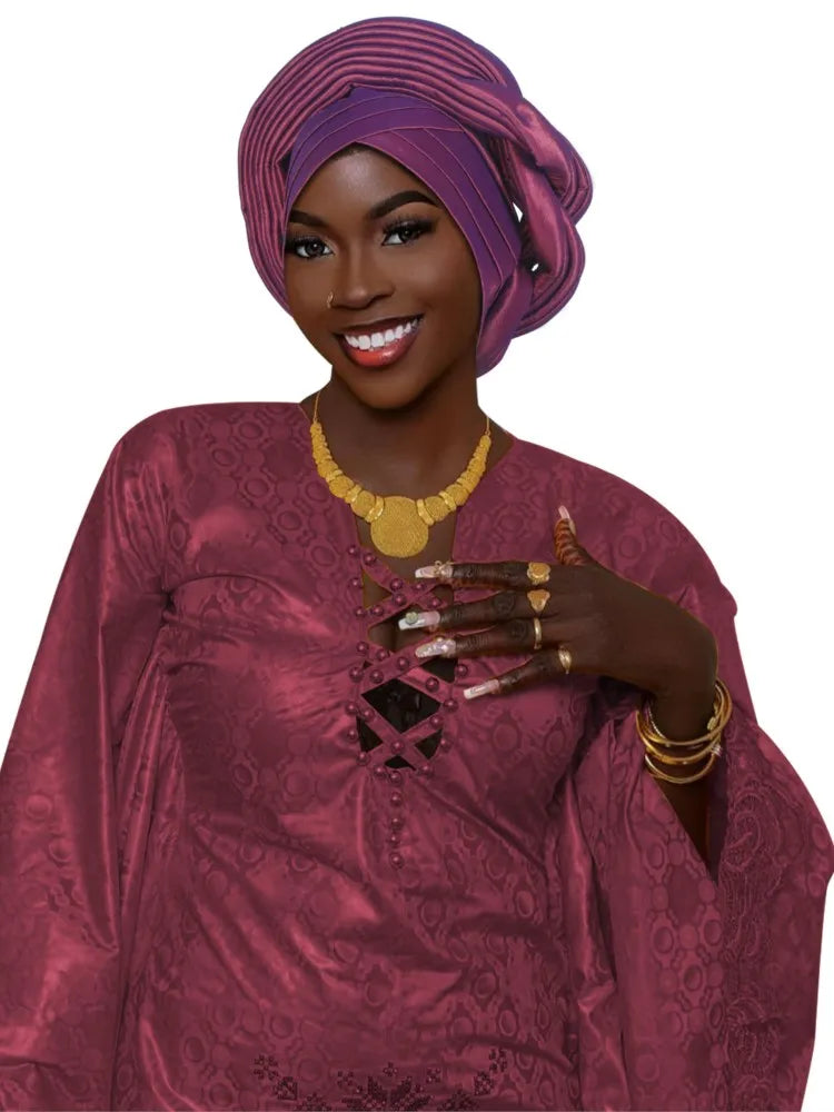 Mode africaine musulmane Turban casquette femmes Autogele couvre-chef dame bandeau Nigeria mariage couvre-chef Turbante Mujer 2025