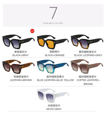 Lunettes de soleil vintage pour hommes et femmes, protection UV, forme carrée, haute qualité, style tendance