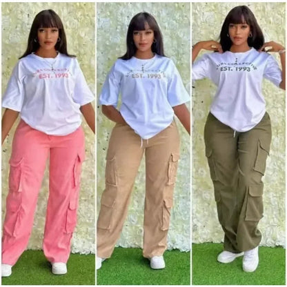 Ensemble Dashiki Africain pour Femme, Haut et Pantalon Assortis, Vêtements d'Été et d'Automne, Nouvelle Collection, 2 Pièces