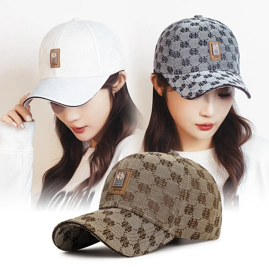 Casquettes de baseball avec étiquette lettre pour hommes et femmes, chapeaux Snapback, vêtements de travail réglables, visière de sport en plein air, couple, mode