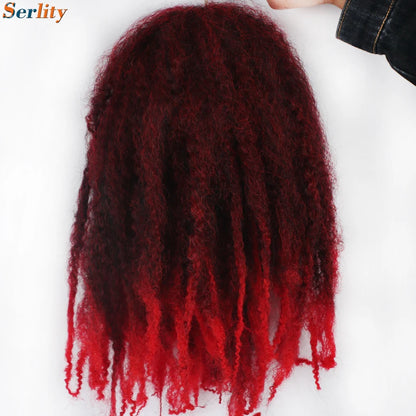 Marley Twist cheveux tressés pré - étirés pack de 1 - 6 ombre boucles africaines crochet cheveux tressés pour faux locs Jumbo Marley Twist cheveux