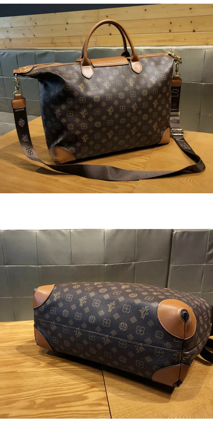 Sacs pour femmes authentiques de grande capacité de Hong Kong, sacs fourre-tout à la mode, en cuir véritable, sacs de voyage à bandoulière populaires.