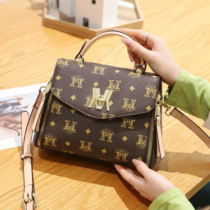 Sac à bandoulière imprimé de luxe pour femme, design de mode, accessoires en métal, marque initiée, sac à main féminin