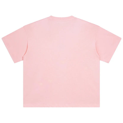 100 T shirt en coton lourd pour hommes et femmes, Tops à manches courtes, Tee shirts solides et surdimensionnés, vêtements de qualité 6.8oz 230gsm