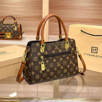 Sac à main de marque de luxe pour femmes, sac à main pour maman, Texture de haute qualité, rétro, épaule simple diagonale, grande capacité, nouvelle collection 2025