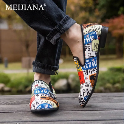 Mocassins College de style britannique pour hommes, chaussures décontractées pour hommes, chaussures respirantes pour gentleman, robe de mariée, chaussures queFormal pour la fête, taille 47